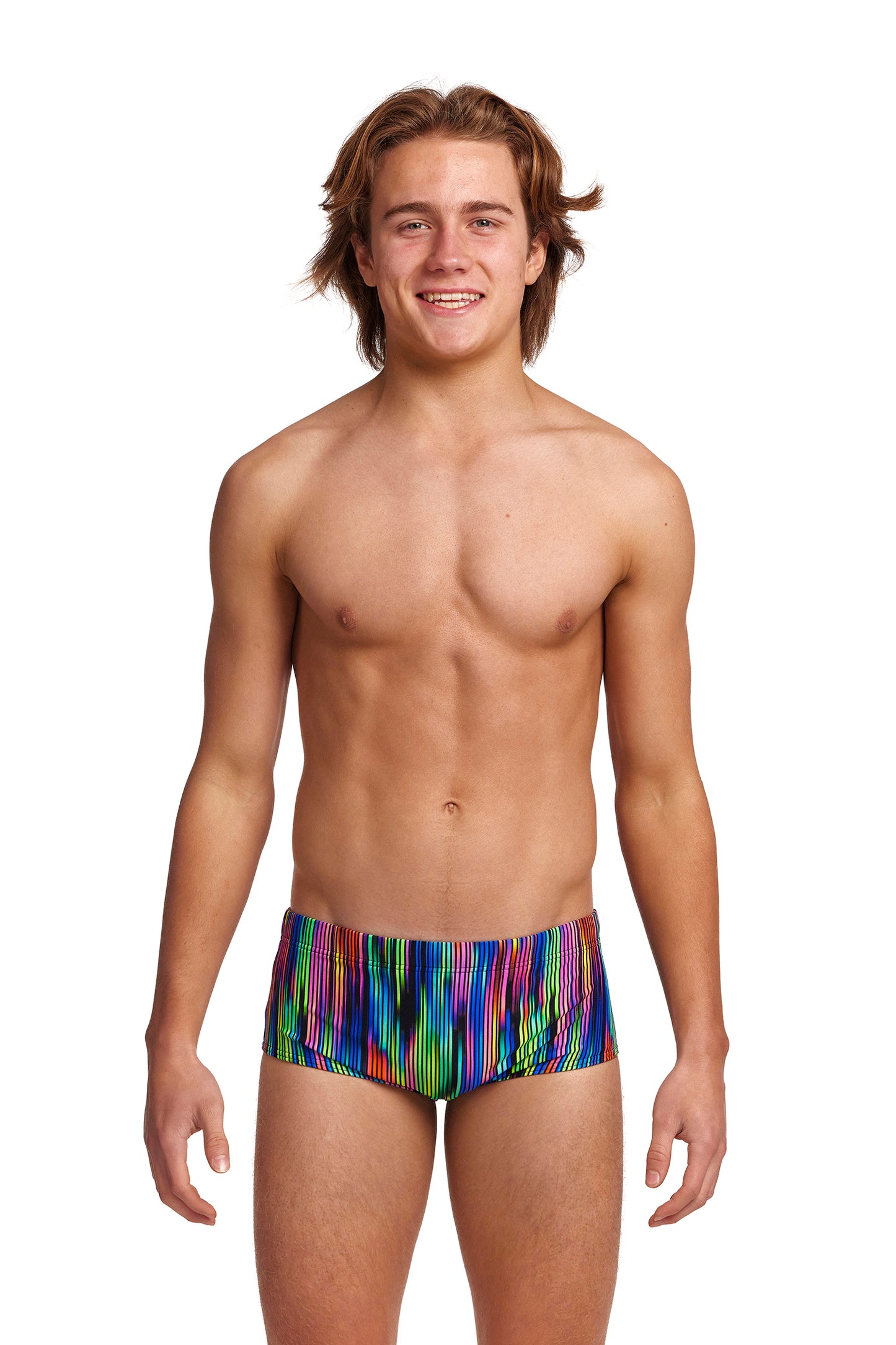 LAST ONE! Funky Trunks Boys Sidewinder Trunks Rain Down