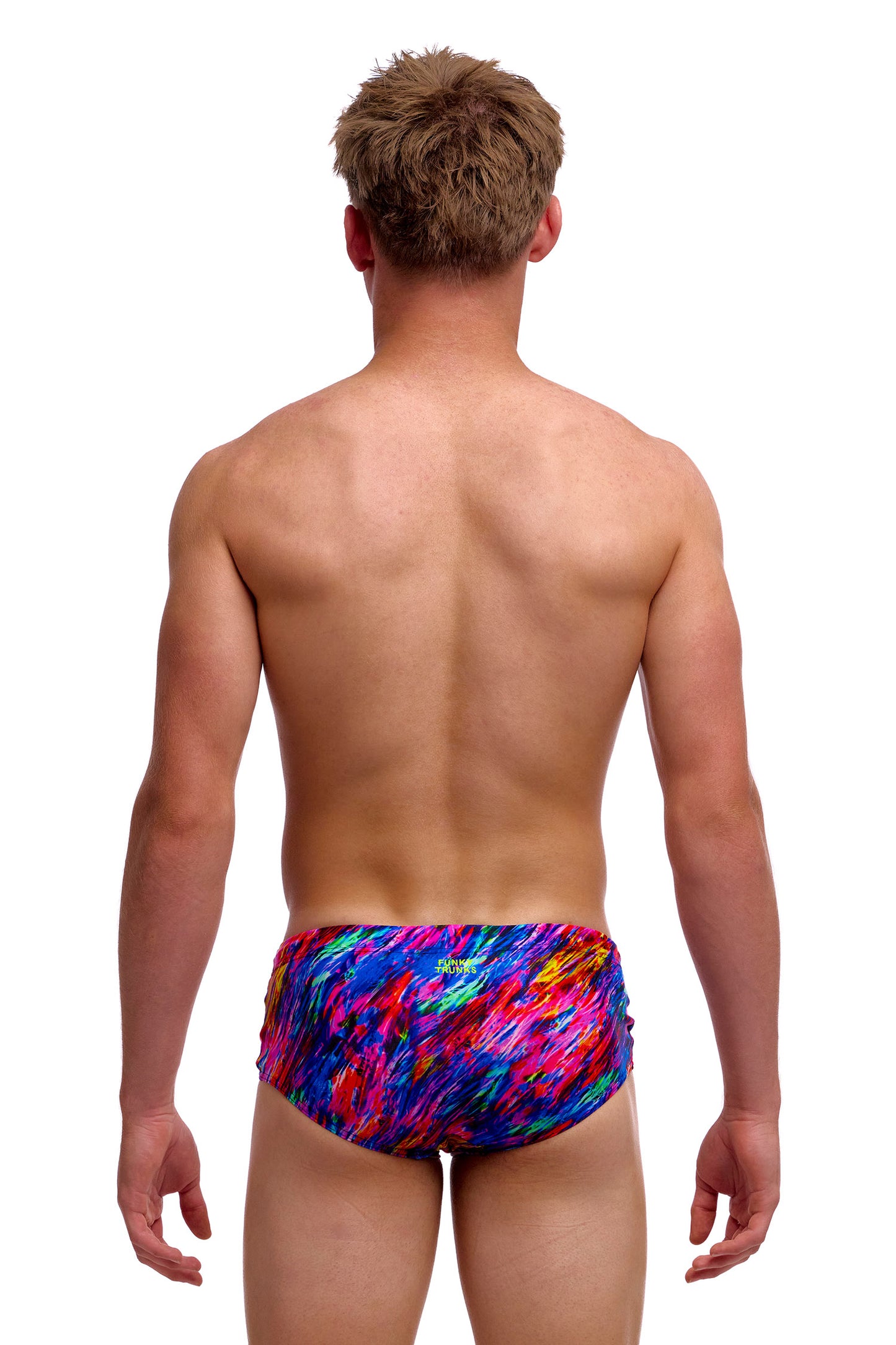 NEW! Funky Trunks Boys Sidewinder Trunks Big Bang-rear view