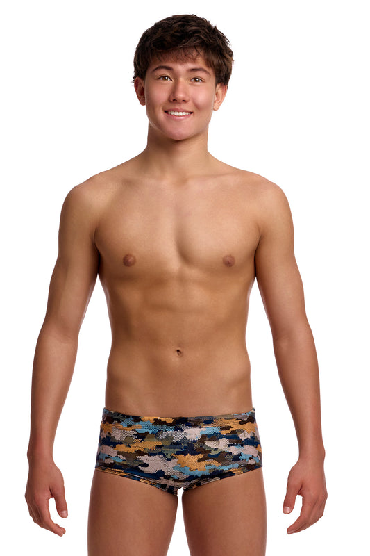 NEW! Funky Trunks Boys Sidewinder Trunks Bilko Baby-Boys Sidewinder Trunks-[front view]