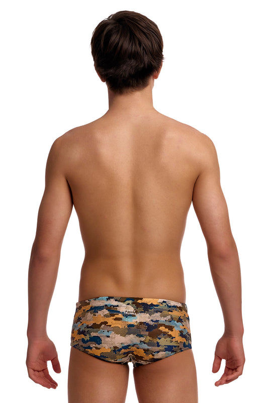 NEW! Funky Trunks Boys Sidewinder Trunks Bilko Baby-Boys Sidewinder Trunks-[rear view]