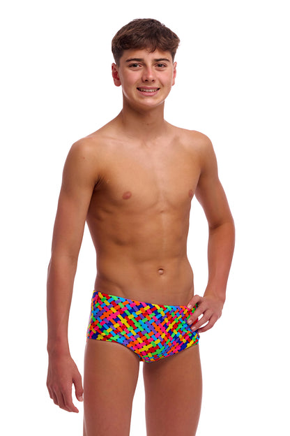 NEW! Funky Trunks Boys Sidewinder Trunks Bread Basket