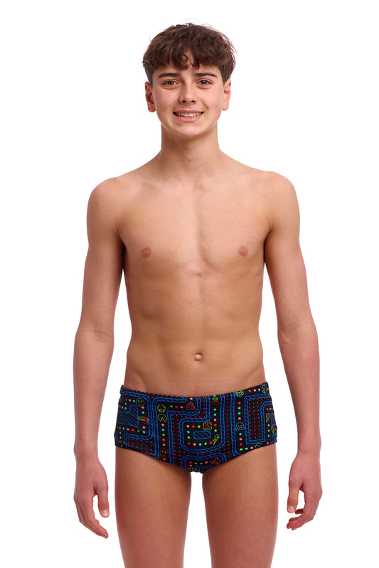 NEW! Funky Trunks Boys Sidewinder Trunks Chomp Chomp