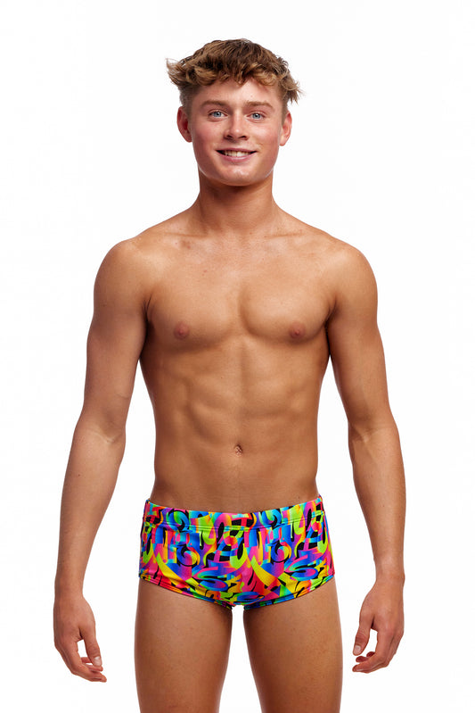 NEW! Funky Trunks Boys Sidewinder Trunks Colour Funk