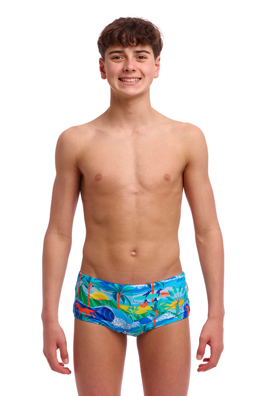 NEW! Funky Trunks Boys Sidewinder Trunks Duuude