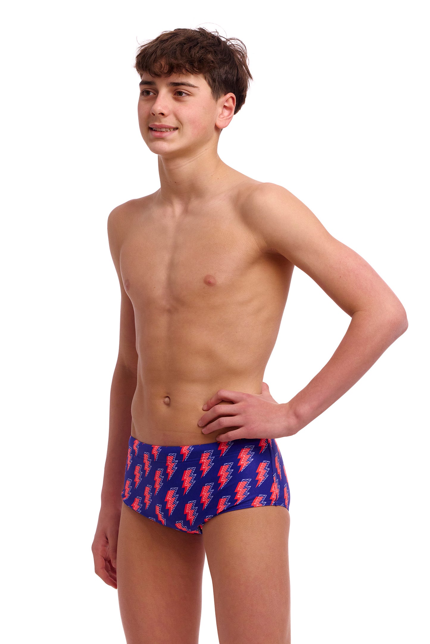 NEW! Funky Trunks Boys Sidewinder Trunks Flash