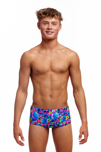 NEW! Funky Trunks Boys Sidewinder Trunks Funk & Blues