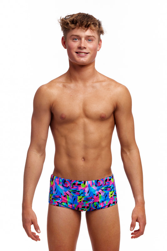 NEW! Funky Trunks Boys Sidewinder Trunks Funk & Blues