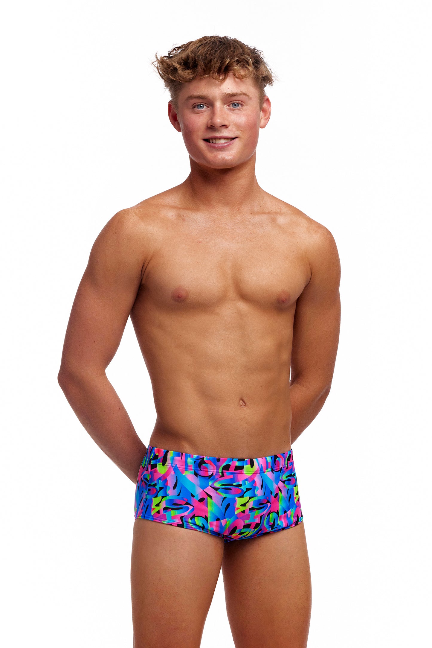 NEW! Funky Trunks Boys Sidewinder Trunks Funk & Blues