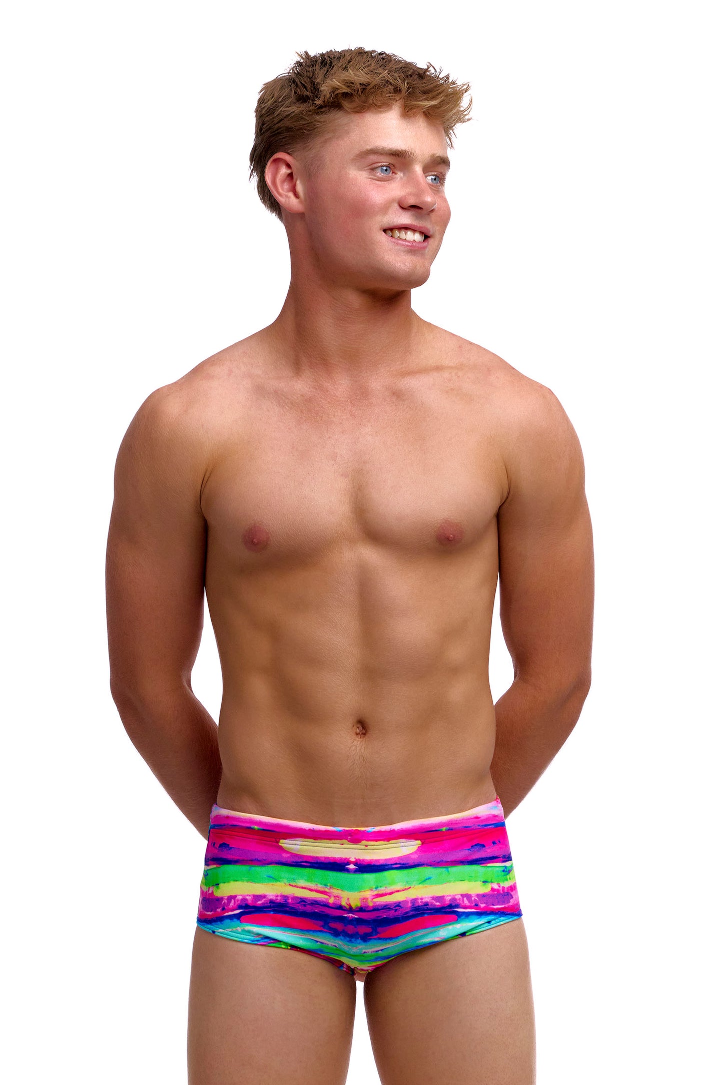 NEW! Funky Trunks Boys Sidewinder Trunks Paint Patch