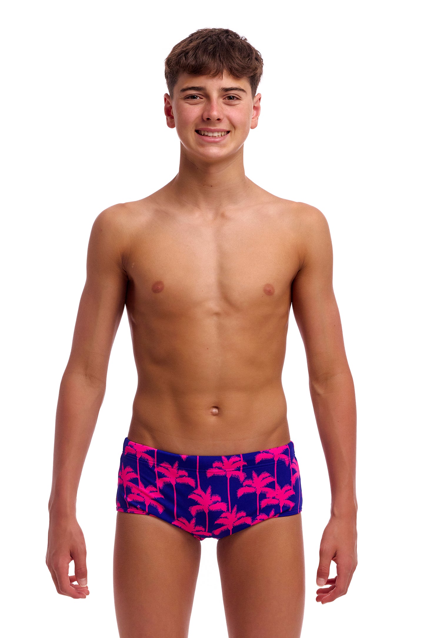NEW! Funky Trunks Boys Sidewinder Trunks Pinky Palms