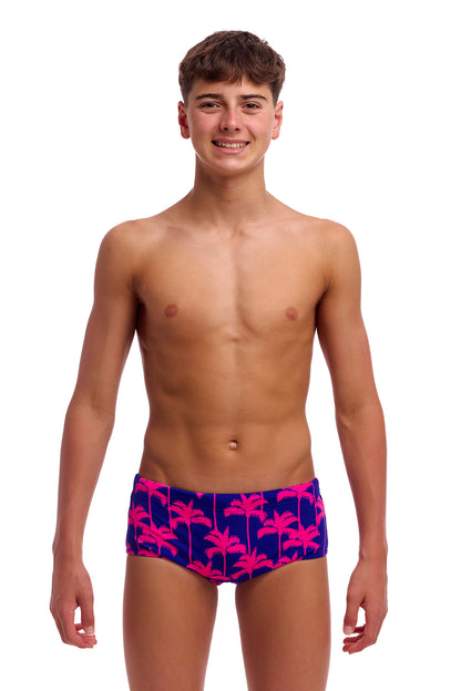 NEW! Funky Trunks Boys Sidewinder Trunks Pinky Palms