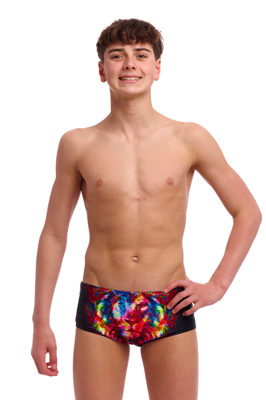 NEW! Funky Trunks Boys Sidewinder Trunks Pride Alive