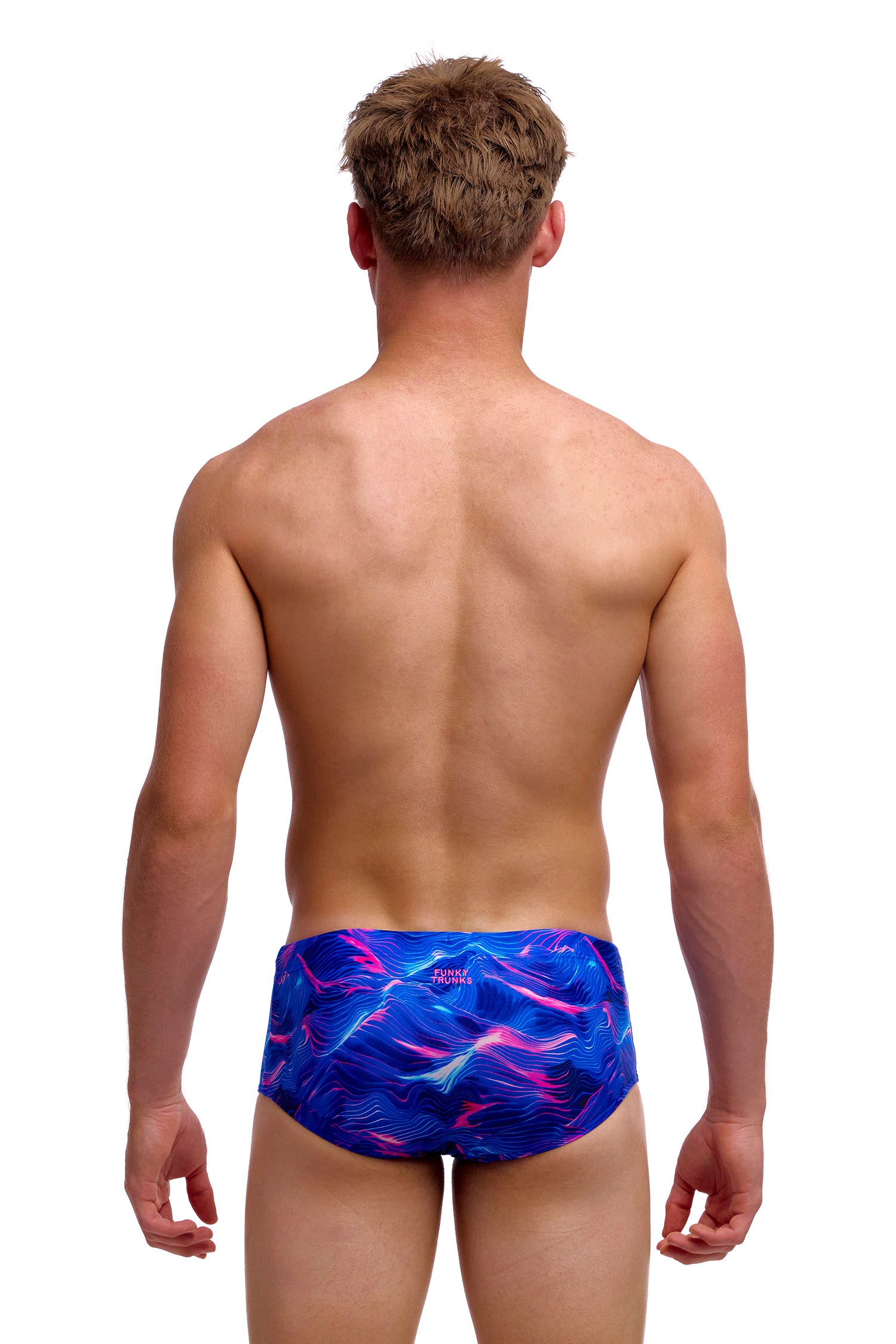 NEW! Funky Trunks Boys Sidewinder Trunks Rising Tide-rear view