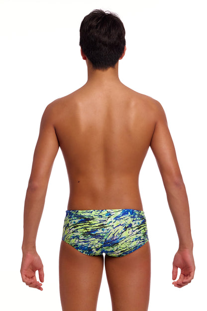NEW! Funky Trunks Boys Sidewinder Trunks Scaled Back