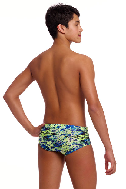 NEW! Funky Trunks Boys Sidewinder Trunks Scaled Back