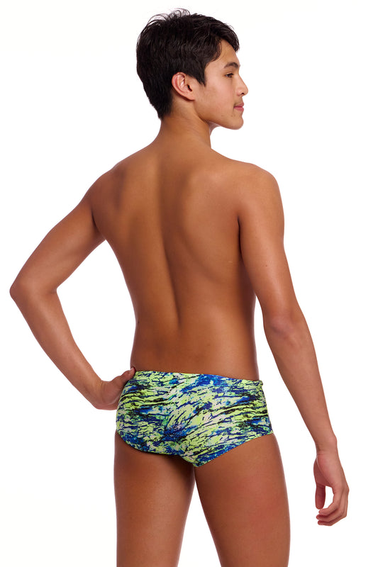 NEW! Funky Trunks Boys Sidewinder Trunks Scaled Back