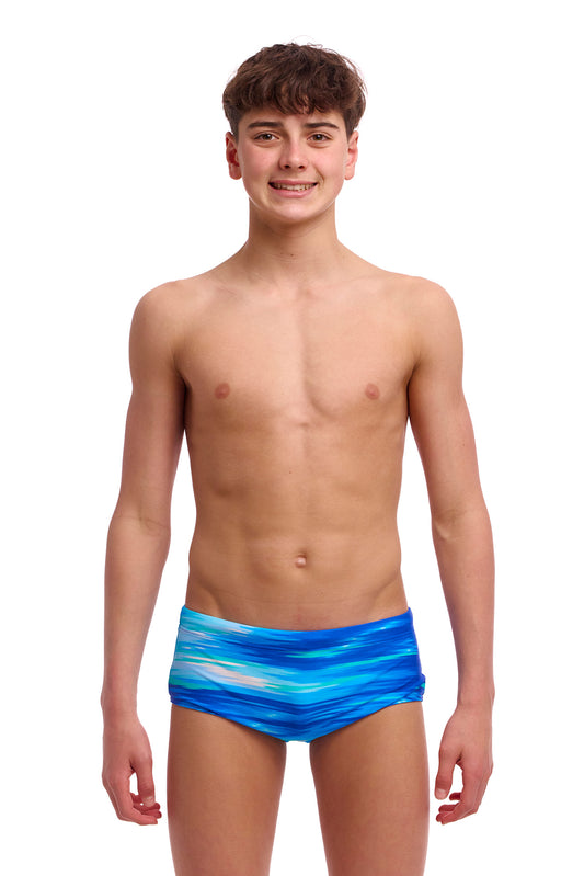 NEW! Funky Trunks Boys Sidewinder Trunks Sea Breeze