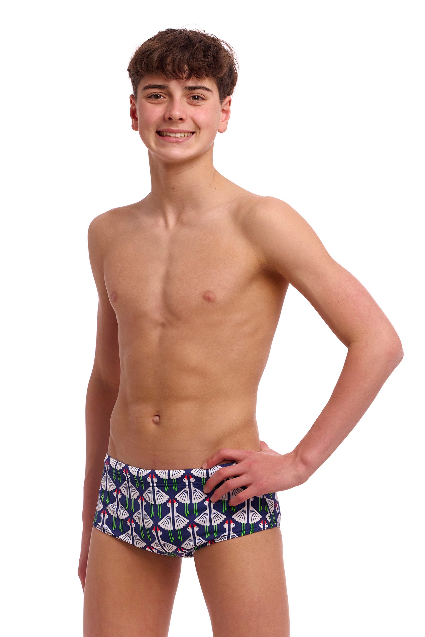 NEW! Funky Trunks Boys Sidewinder Trunks Sitting Duck