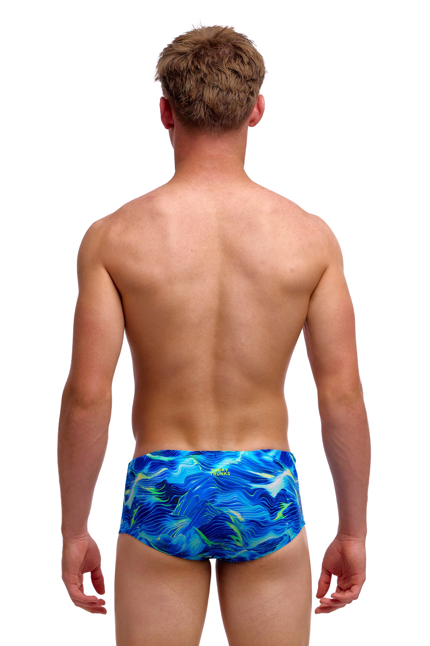 NEW! Funky Trunks Boys Sidewinder Trunks Storm Chaser-rear view