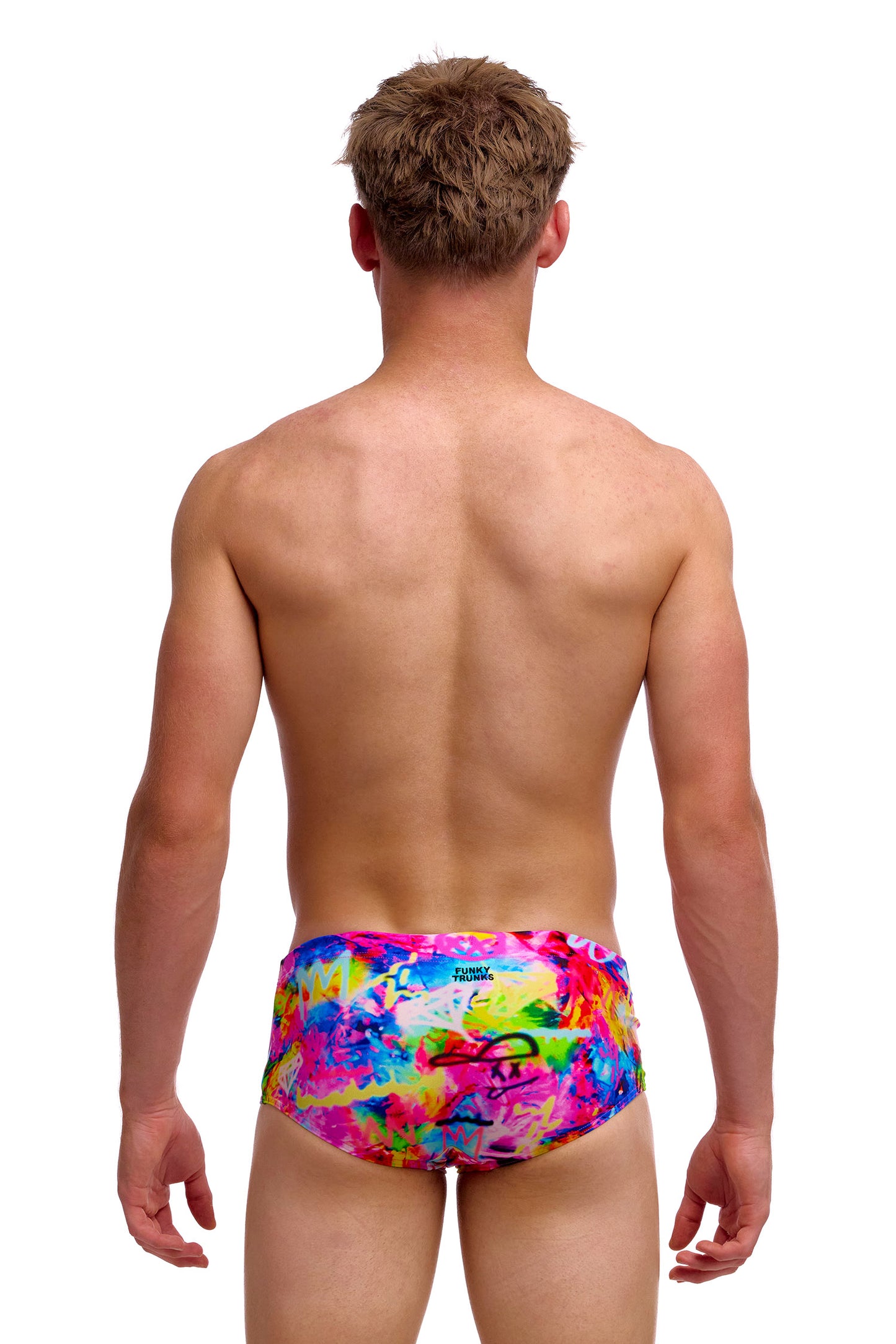 NEW! Funky Trunks Boys Sidewinder Trunks Tag Her-rear view