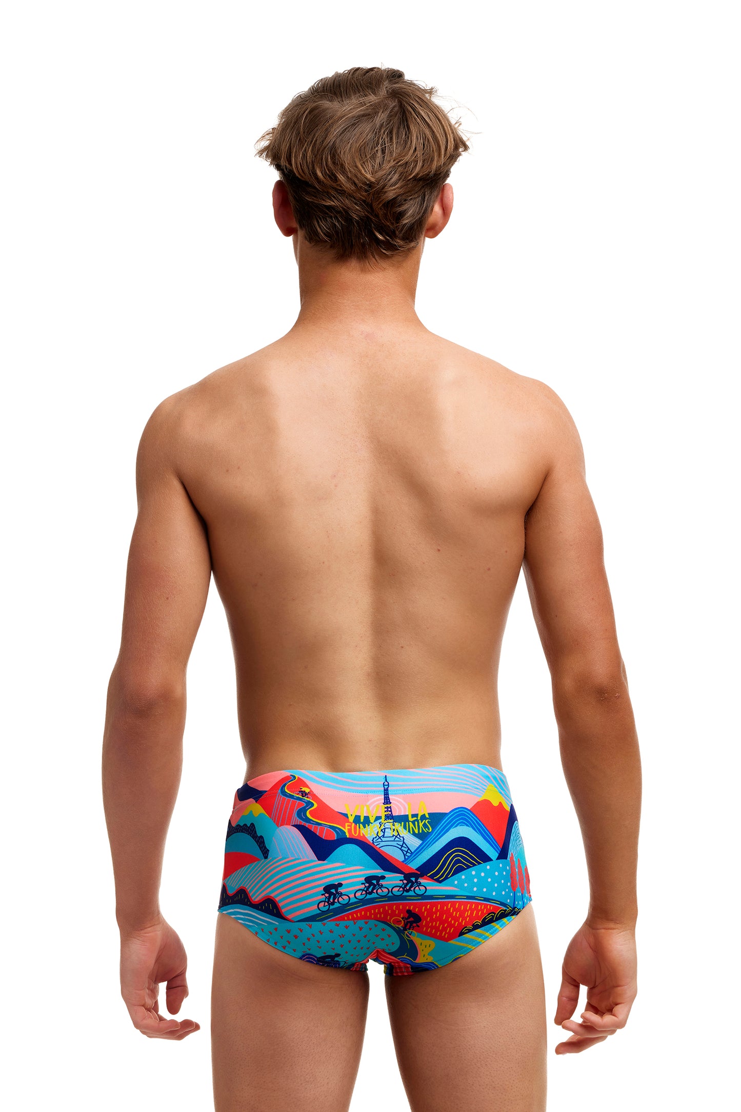 LAST ONE! Funky Trunks Boys Sidewinder Trunks Vive La Funky