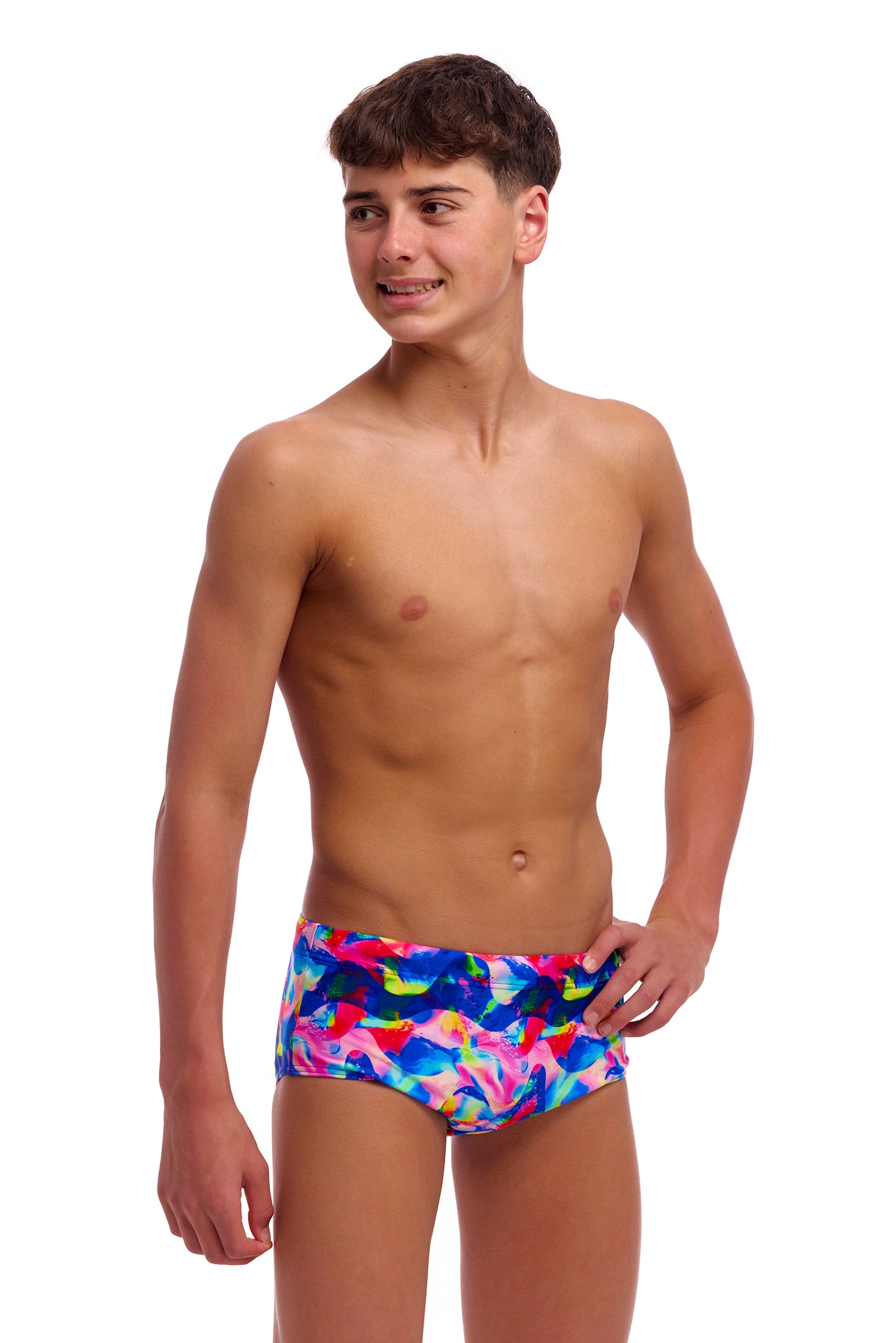 NEW! Funky Trunks Boys Sidewinder Trunks Wet Wave