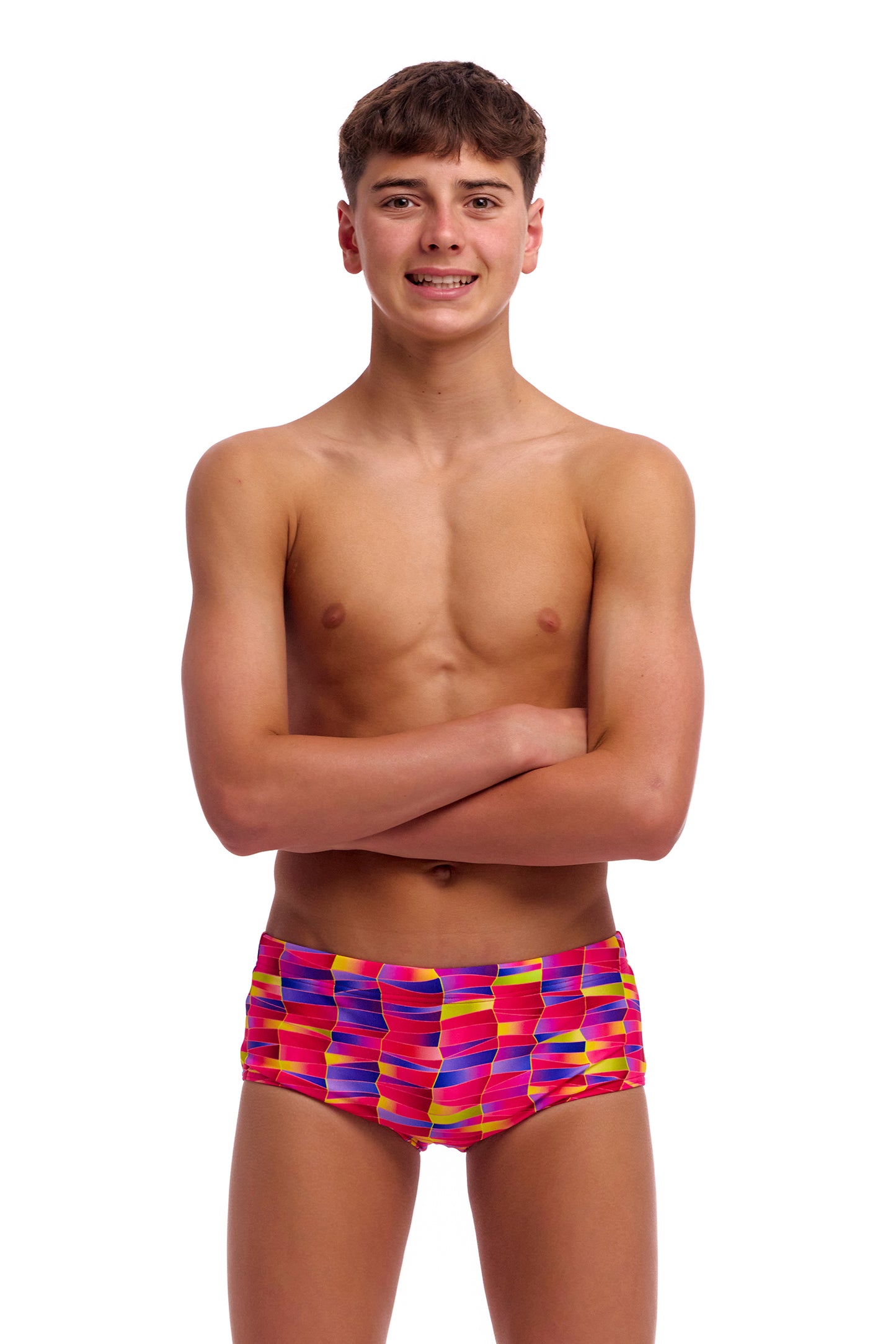NEW! Funky Trunks Boys Sidewinder Trunks Wriggle Walls