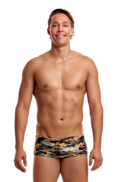NEW! Funky Trunks Mens Sidewinder Trunks Bilko Baby-Mens Sidewinder Trunks-[front view]