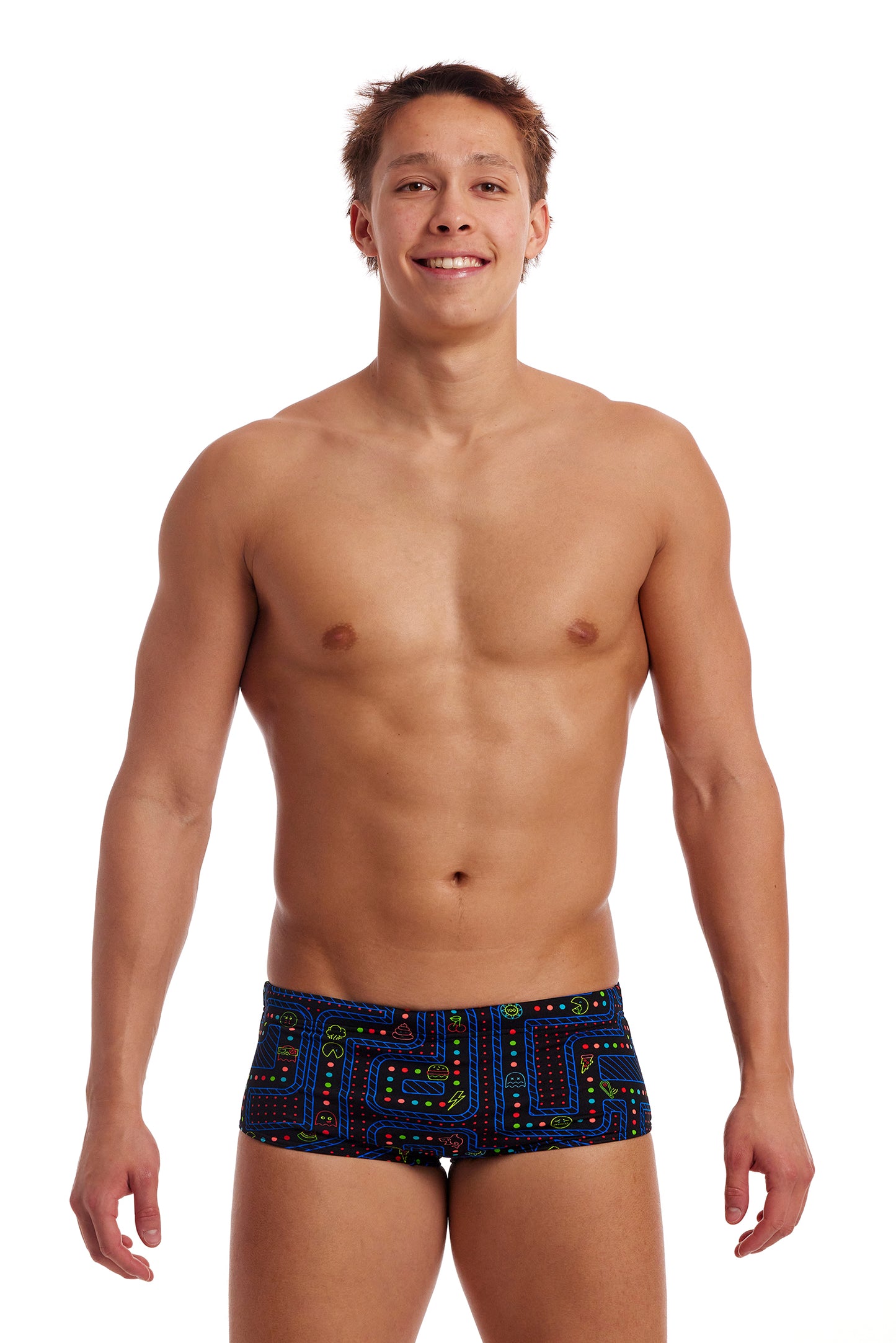 NEW! Funky Trunks Mens Sidewinder Trunks Chomp Chomp