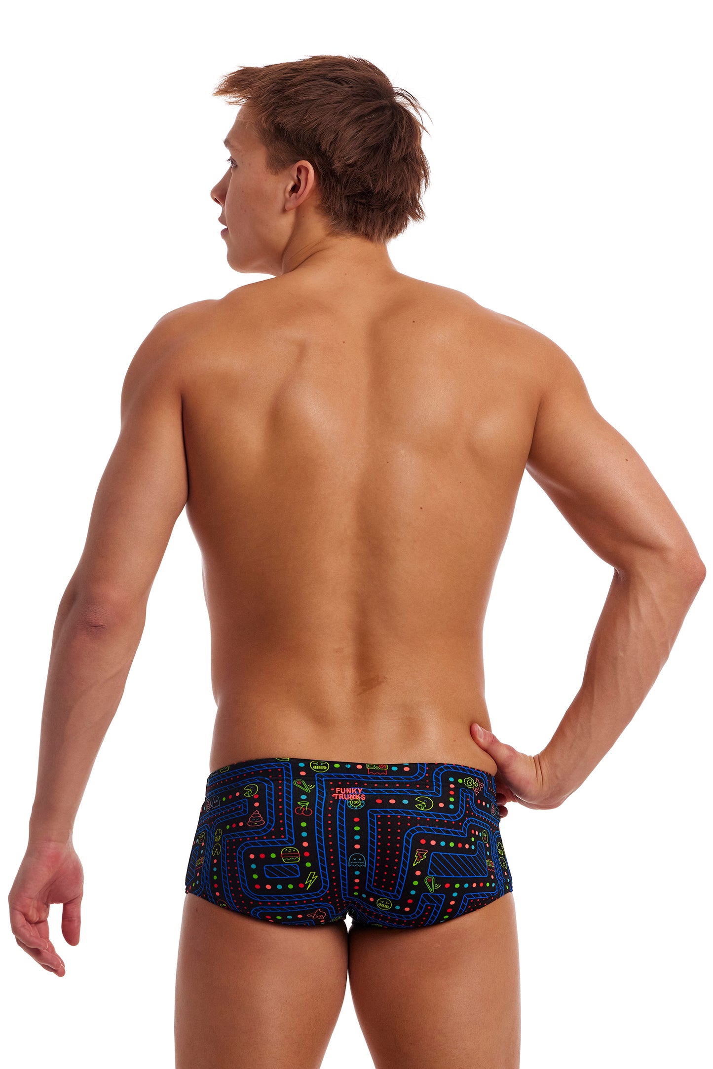 NEW! Funky Trunks Mens Sidewinder Trunks Chomp Chomp