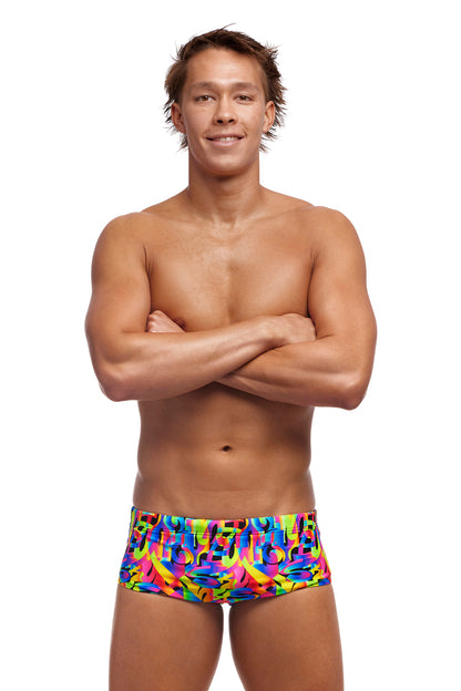 NEW! Funky Trunks Mens Sidewinder Trunks Colour Funk