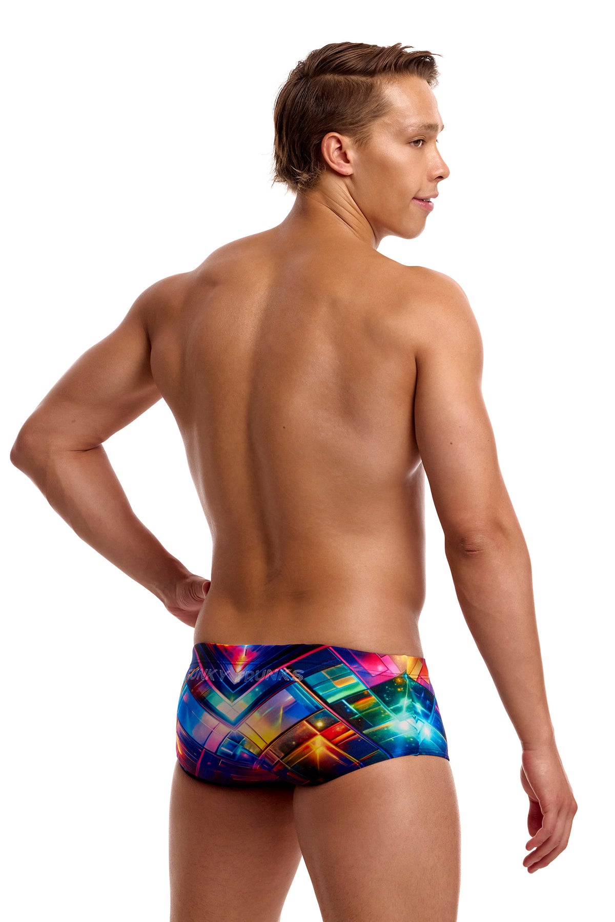 NEW! Funky Trunks Mens Sidewinder Trunks Firefly Sparkle