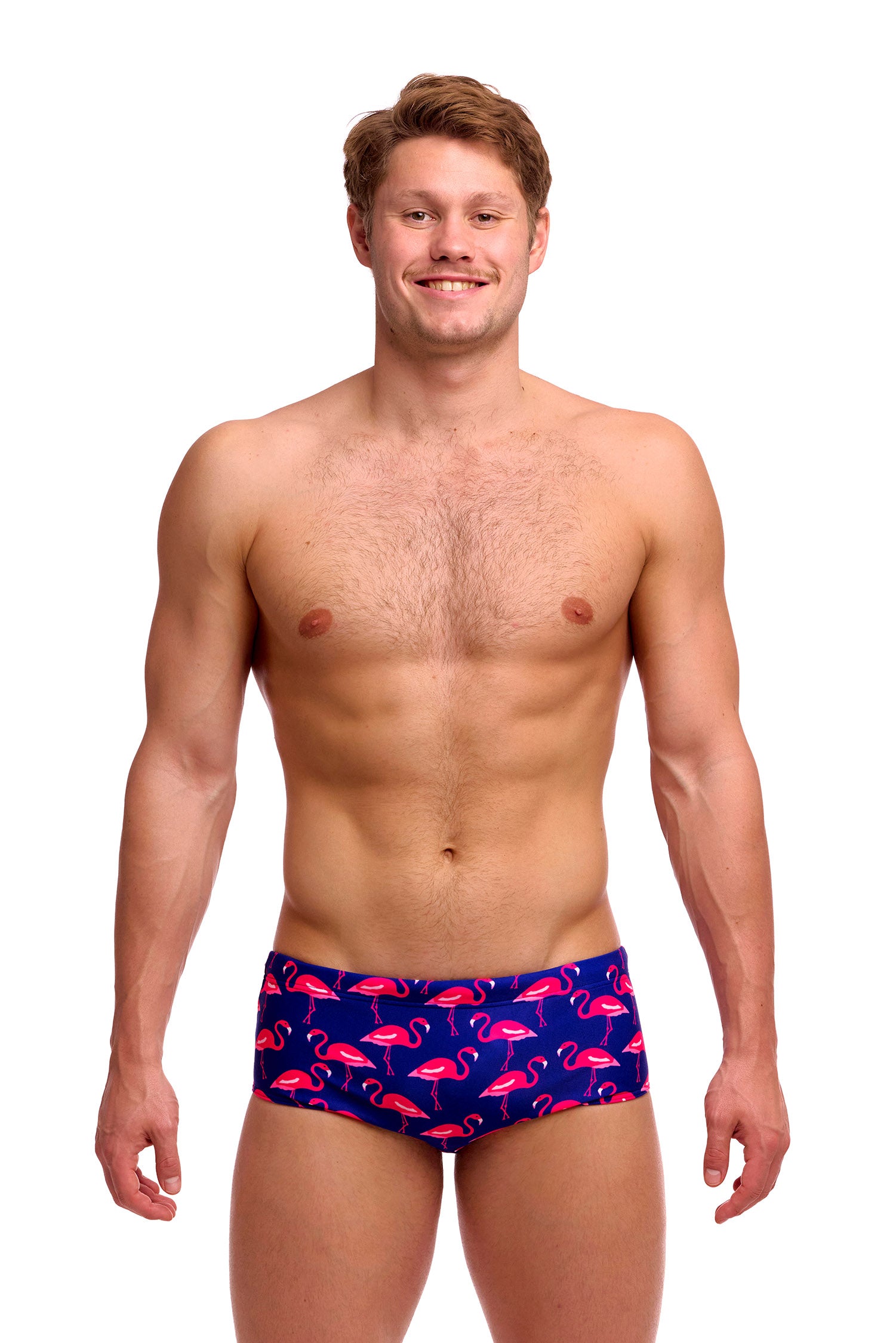 NEW! Funky Trunks Mens Sidewinder Trunks Flocked Up-front view