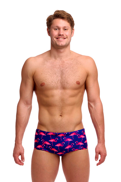 NEW! Funky Trunks Mens Sidewinder Trunks Flocked Up-front view