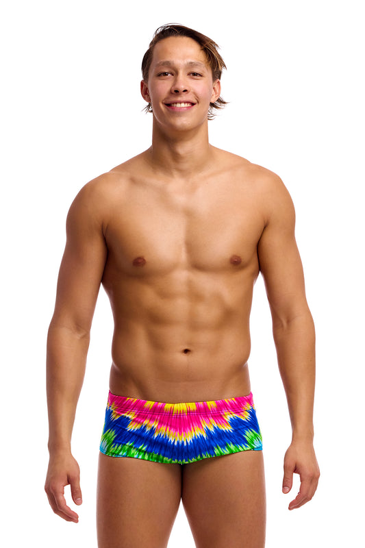 NEW! Funky Trunks Mens Sidewinder Trunks Fly Time-front view