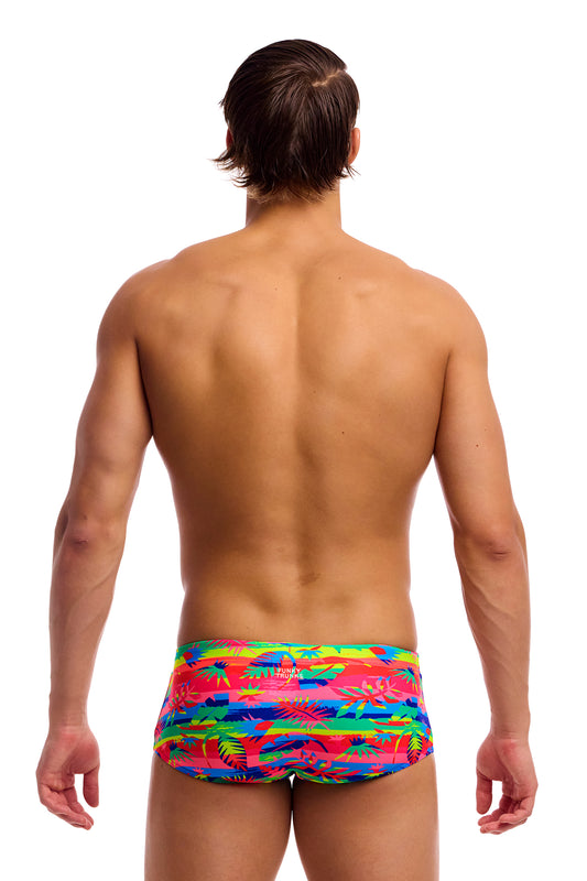 NEW! Funky Trunks Mens Sidewinder Trunks Free Foliage-rear view