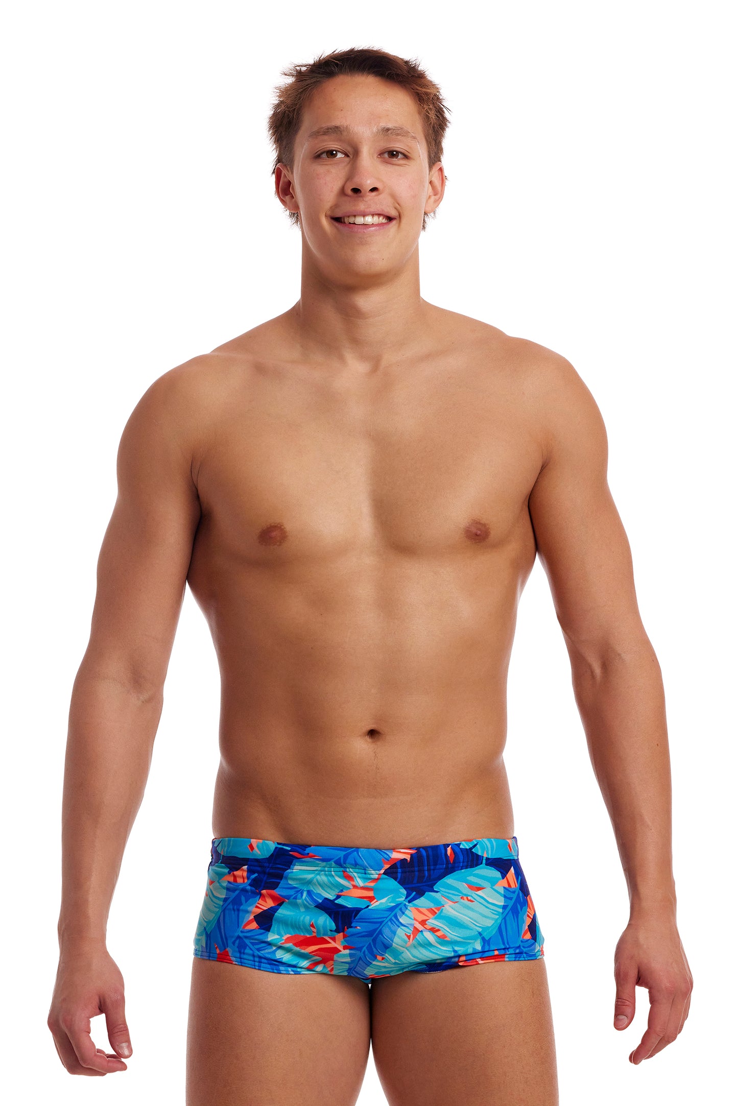 NEW! Funky Trunks Mens Sidewinder Trunks Lotsa Leaves