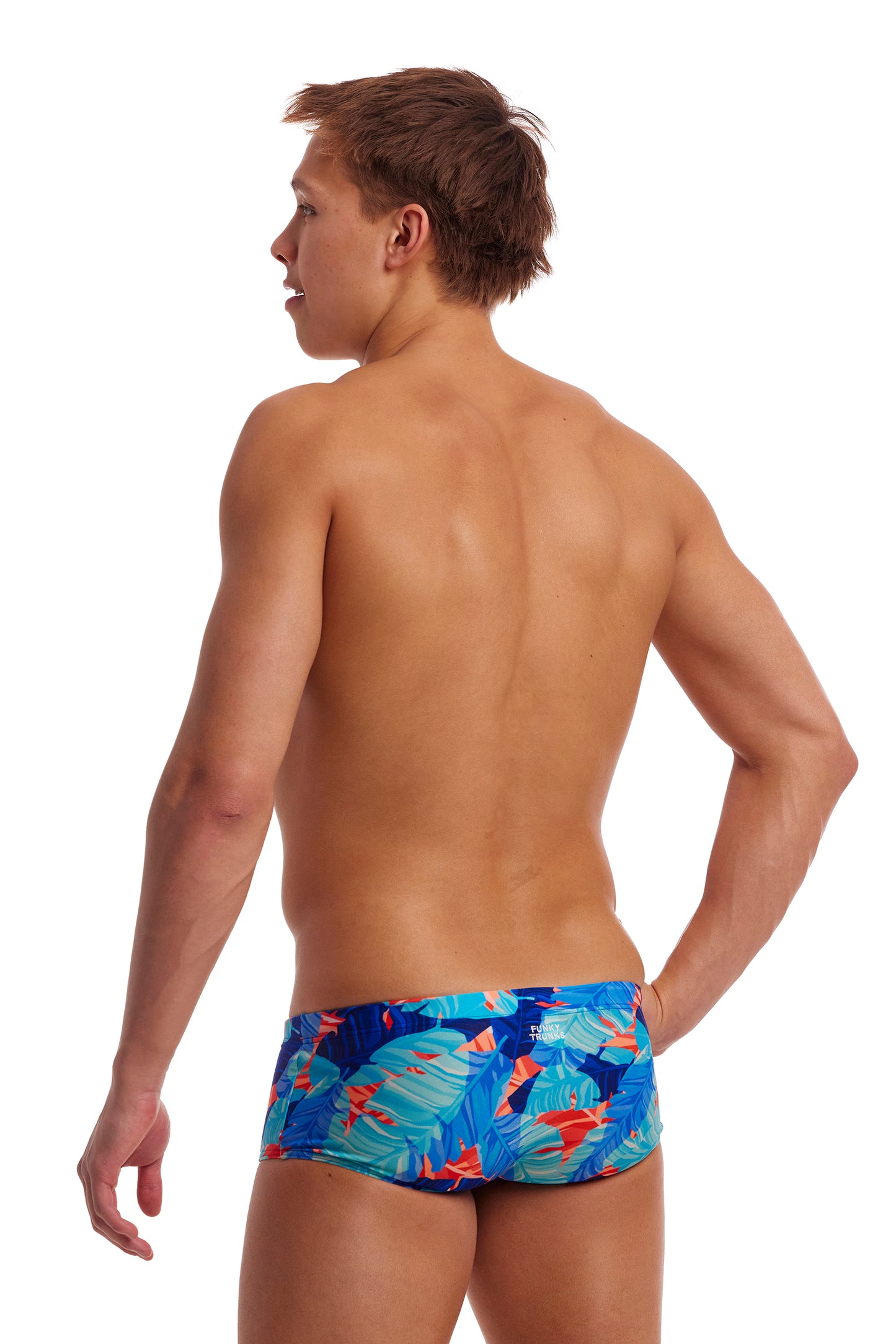 NEW! Funky Trunks Mens Sidewinder Trunks Lotsa Leaves