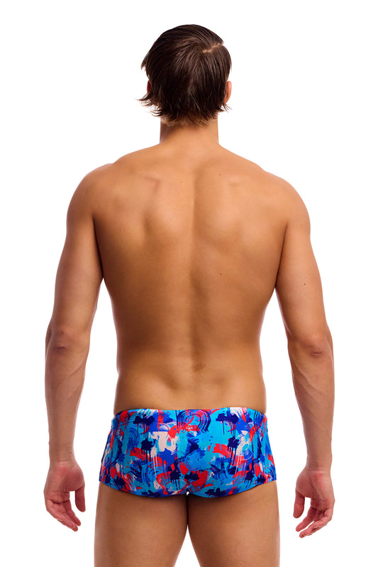 NEW! Funky Trunks Mens Sidewinder Trunks Messy Messy Messy-rear view