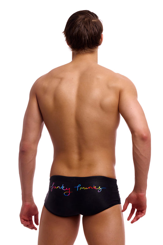 NEW! Funky Trunks Mens Sidewinder Trunks Pride Alive