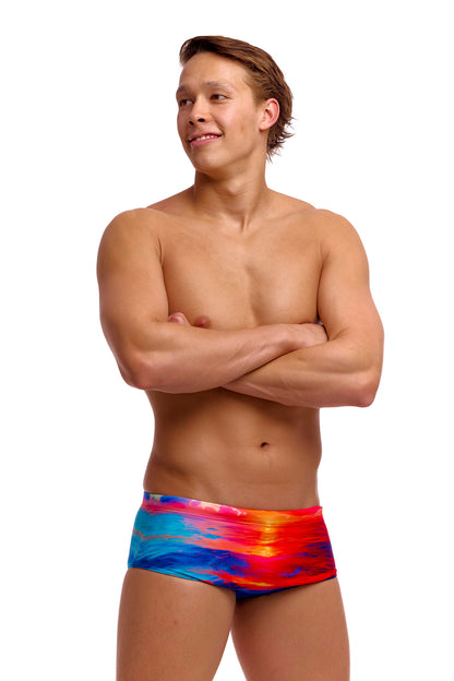 NEW! Funky Trunks Mens Sidewinder Trunks Sunset Delight