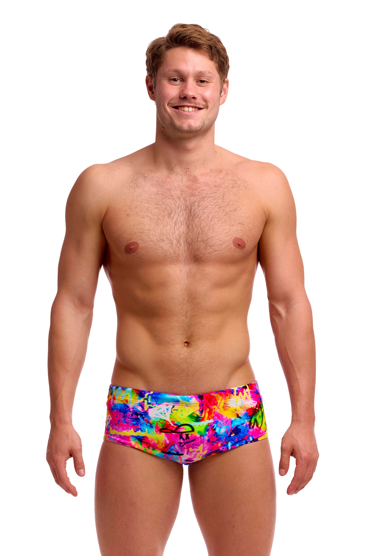 NEW! Funky Trunks Mens Sidewinder Trunks Tag Her-front view
