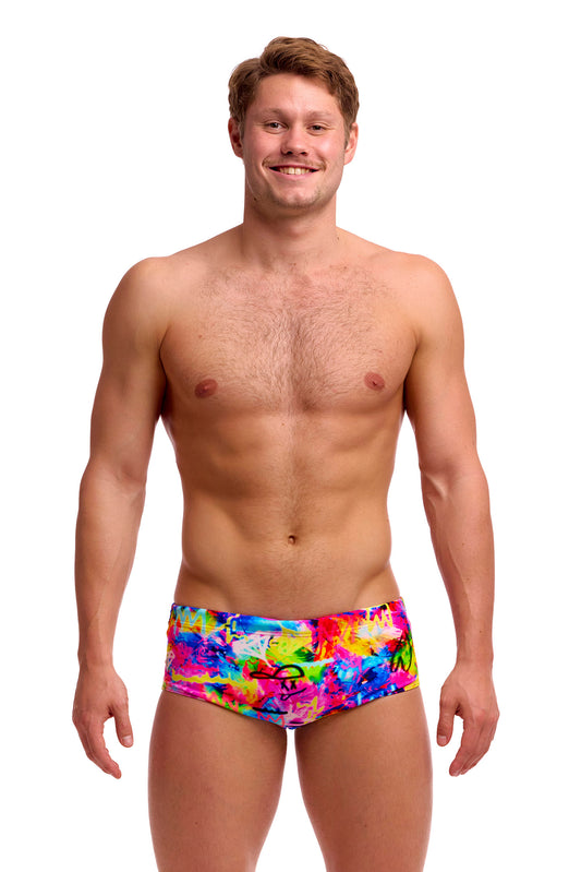 NEW! Funky Trunks Mens Sidewinder Trunks Tag Her-front view