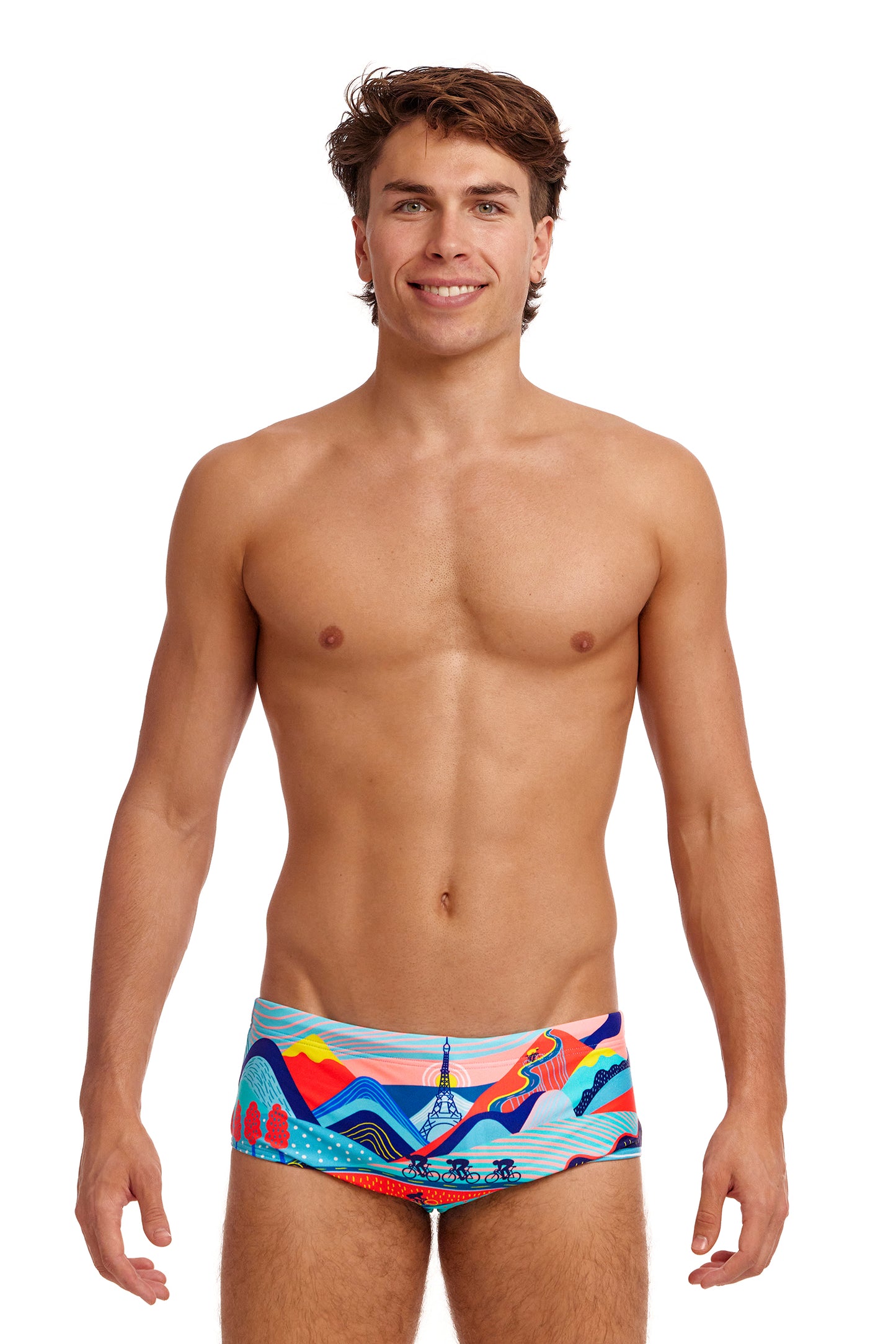 LAST ONE! Funky Trunks Mens Sidewinder Trunks Vive La Funky