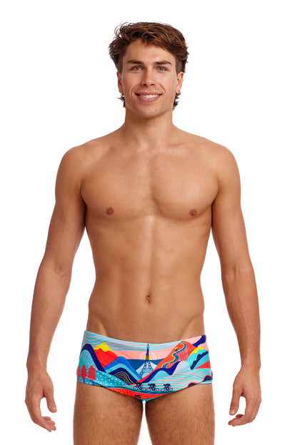 LAST ONE! Funky Trunks Mens Sidewinder Trunks Vive La Funky