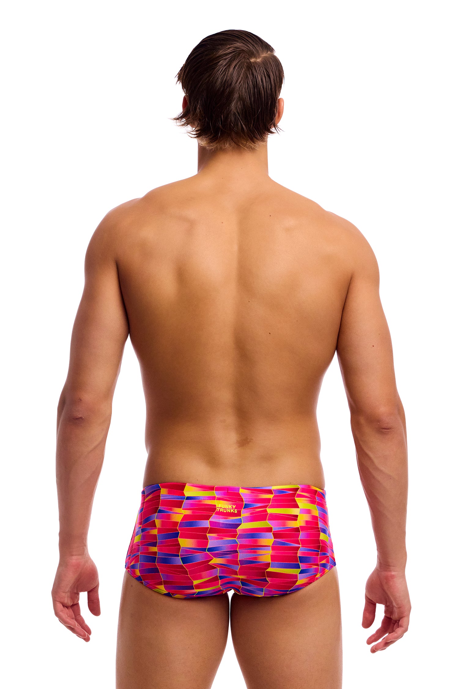 NEW! Funky Trunks Mens Sidewinder Trunks Wriggle Walls-rear view