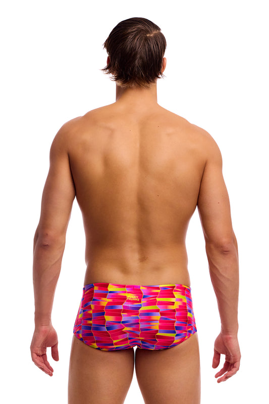 NEW! Funky Trunks Mens Sidewinder Trunks Wriggle Walls-rear view
