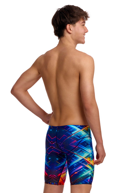 NEW! Funky Trunks Boys Fast Training Jammers Firefly Sparkle