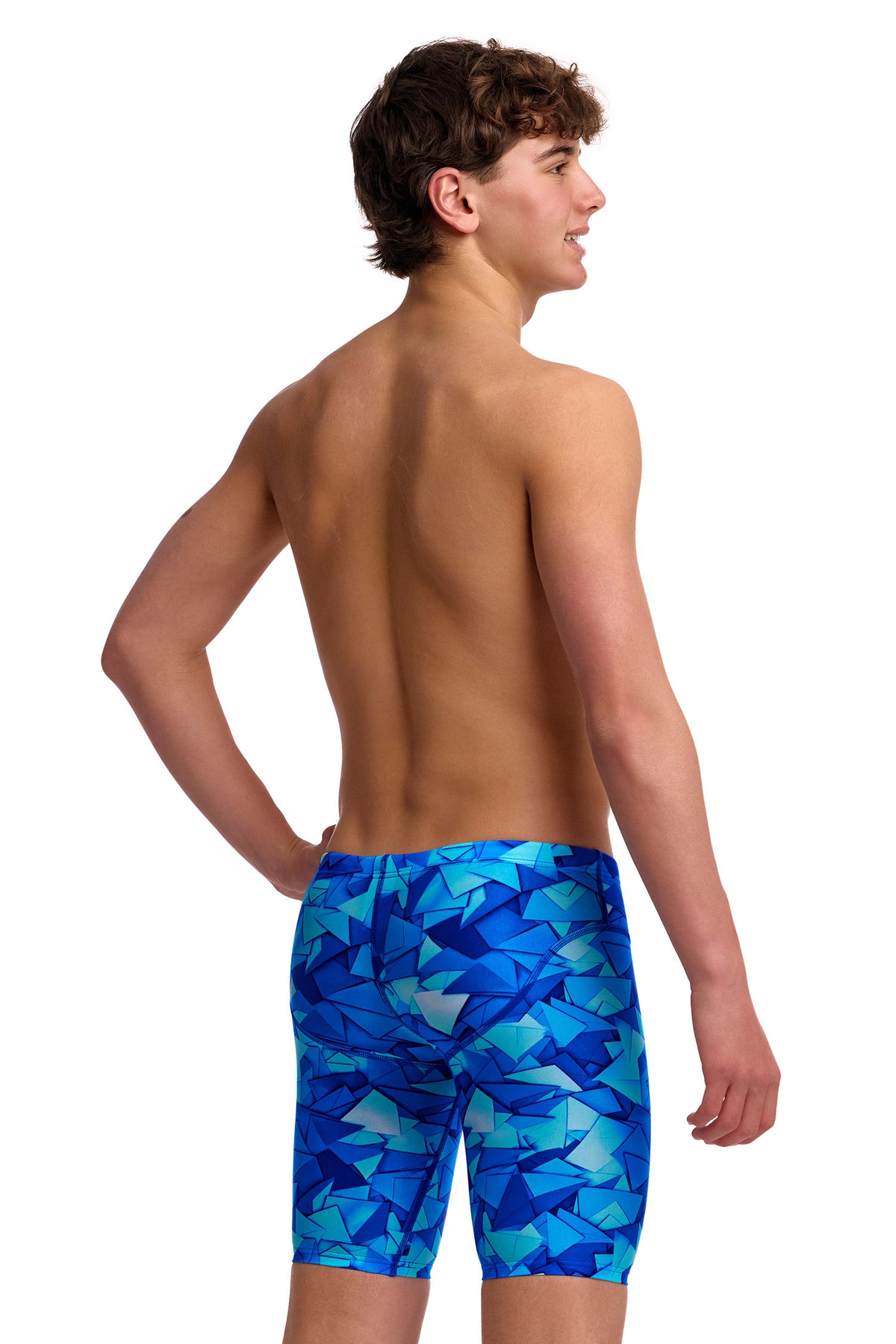 NEW! Funky Trunks Boys Fast Training Jammers Try Blue