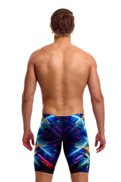 NEW! Funky Trunks Mens Fast Training Jammers Firefly Sparkle-Mens Training Jammers-[rear view]